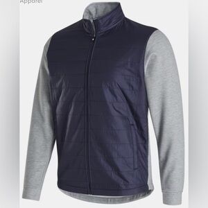 Footjoy Full-Zip Hybrid Jacket - Navy/Heather Grey